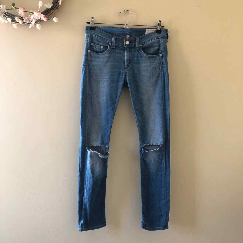 rag & bone Jeans Capri Distressed Size 26